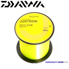 Леска монофильная Daiwa Justron DPLS Y диаметр 0,26мм размотка 500м жёлтая